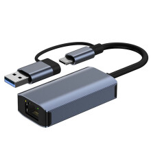 Gigabit Ethernet USB Type-C Gegevensoverdracht 1000 Mbps RJ45 Ethernet-Adapter voor Laptop HDD Gameconsole