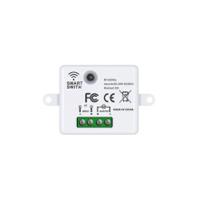 Tuya Wifi RF433Mhz  Wireless  1gang Remote Control Lighting Wall Switches for Lamp LED White