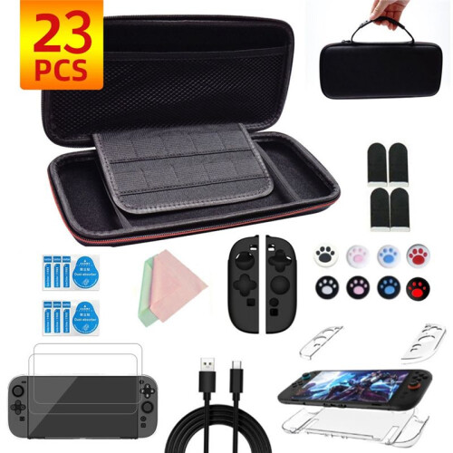 Storage Bag for  2 Accessories Kit   2  Case Screen Protector Case Joystick Cap Data Cable 1