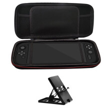 EVA Carrying Case for 2 Accessories Kit for 2 Stand Screen Protector Silicone Case Joystick Cap