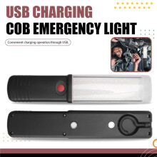 Powerful LED Work Light with Magnet Lighting USB Rechargeable Light COB Emergency Flashlight Car Garage Handheld Lamp