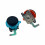 2Pair for Switch2 L/R Joystick  3D Analog Joystick Thumb Sticks Sensor Replacement for Switch2  Joystick 2