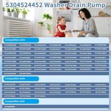 5304524452 Washer Dryer Drain Pump Assembly for  Washer Pump 5304515673 5304500535 Washer Part AP6989734