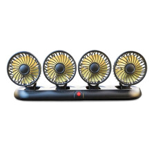 12V Car Fan Four Fan Portable Auto Cooling Fan Cooling Wind Electric Fan Car Folding Fan for 12V Car