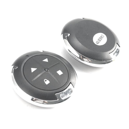 2Pcs 433MHz Copy Remote Control 4 Buttons Round Cloning RF Wireless Transmitter for Gate Garage Door Light 2