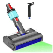 Electric Floor Brush for V7 V8 V10 V11 V15 Wet and Dry Vacuum Cleaner Parts with Green Light for Hard Floors