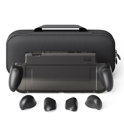 For Switch2 Case Plastic Grip Protective Shell+Max Storage Bag for Switch2 Grip Case Dust-Proof Cover Protective Bag A