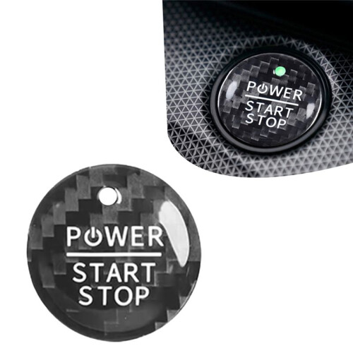 Auto Start-/Stopknop van Echt Koolstofvezel Auto-Interieuraccessoires voor  Mustang Mach-E 2