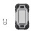 Led Flashlight USB with Built-in Battery Multi Function Folding Work Light COB Waterproof Fishing Camping Torch Grey 1