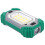 Portable LED Work Light with Double Magnets Adjustable Rechargeable Flashlight for Charging Mobile Green 2
