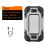 Led Flashlight USB with Built-in Battery Multi Function Folding Work Light COB Waterproof Fishing Camping Torch Grey 2