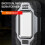Led Flashlight USB with Built-in Battery Multi Function Folding Work Light COB Waterproof Fishing Camping Torch Yellow 8