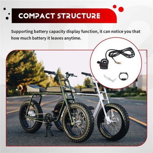 Ensemble D'Accélérateur à Pouce Rotatif 36 V pour Vélo Électrique 2