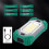 Portable LED Work Light with Double Magnets Adjustable Rechargeable Flashlight for Charging Mobile Green 9