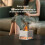 2-in-1 Himalayans Salt Lamp & Essential Oil Diffuser Aromatherapy Diffuser Automatic Fragrance Flame Humidifier White 2