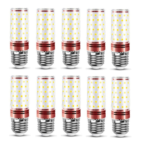 10Pcs E27 LED Corn Bulb 16W Corn Bulb Replace Halogens Lamps Small Screw-in  Three-Color Lighting