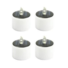 Solar Candle Light Led Candles Flameless Outdoor Waterproof Solar Tea Lights Rechargeable Candles for Garden Decor