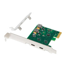 PCI-E 2-Poorts Type-C Uitbreidingskaart 2x5Gbps Adapterkaart Zelfvoedende PCIe USB3.2 Gen1 Uitbreidingskaart