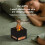 2-in-1 Himalayans Salt Lamp & Essential Oil Diffuser Aromatherapy Diffuser Automatic Fragrance Flame Humidifier White 6