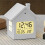 Home Decor House-Shaped Clock Multifunctional Children'S Clock Bedside Clock with Night Light and LCD Display A 8