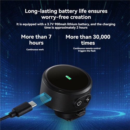 TR-Q8 TTL HSS Wireless Flash Trigger Touch Screen Transmitter Speedlite Studio Flash Fast Charge for 2