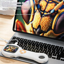 Kids Microscope 500X Science Toy with Photo and Video Function Cute Handheld Microscope Outdoor Kid Educational Toy