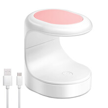 Mini USB UV LED Nail Lamp for Single Finger Gel Nails with 60s Timer, Compact Travel Size