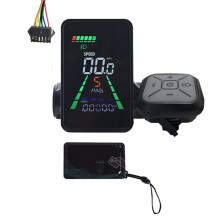 L5 E-Bike NFC LCD Display Meter 24V/36V/48V/60V UART Type C Electric Scooter LCD Meter NFC Speedometer SM6PIN