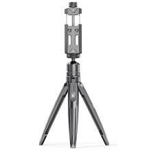 Phone Tripod Stand with Phone Clip for Smartphone Aluminium Smartphone Tripod Pocket Cell Phone Stand Universal