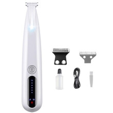 Pet Trimmer Rechargeable Dog Claw Trimmer with LED Light Low Noise, Waterproof for Claw , Ear, Face, Butt