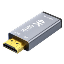 Adaptador USB-C Fêmea para  Macho Compatível, Placa Adaptadora para Espelhamento de Tela de Celular em Monitor HD 4K A 60Hz