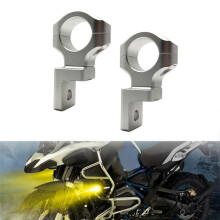 2Pcs Motorcycle LED Auxiliary Fog Light Bracket Bumper Spotlight Bracket for R1250GS R1200GS ADV