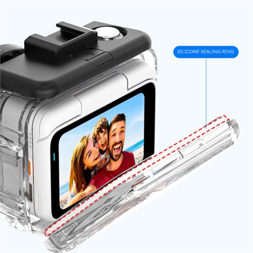 Transparent Waterproof Case for  GO Ultra Action Camera 60m Diving Protective Case Accessories Kit 2