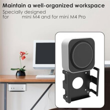 Metal Storage Stand for M4 Under-Desk Metal Mounting Bracket for M4/M4 Pro Wall-Mount Storage Bracket