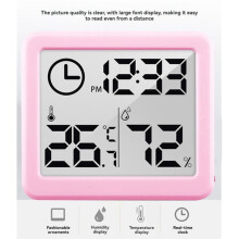 Hygromètre Numérique Électronique Automatique Multifonctionnel, Thermomètre D'Intérieur, Moniteur D'Humidité et de Température avec Écran LCD