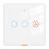 Fan Light 2-Way RF433 Remote Control Wall Touch  Tuya  APP Voice Timing White 2
