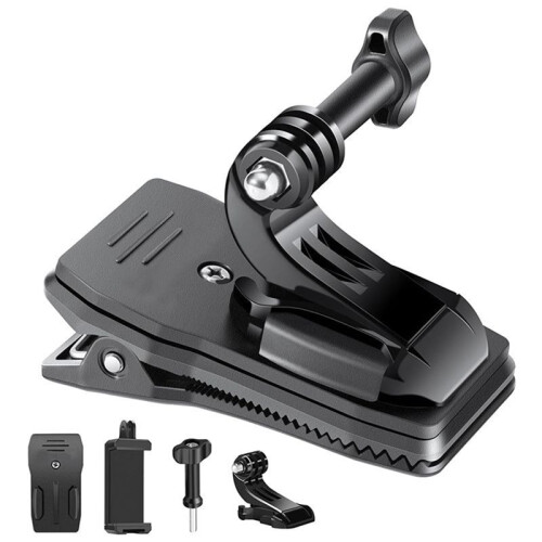 360 Rotation Backpack Strap Quick Clip Mount for  Hero 13 12 11 10 Hands-Free Action Camera Shoulder Strap Holder