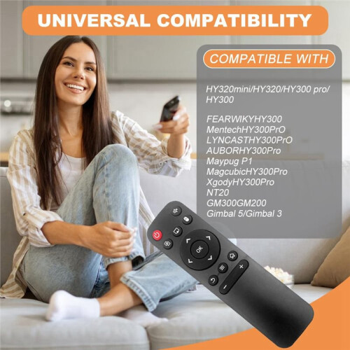 3PCS Projector Remote Control for HY300 HY320 HY300Pro Universal Projector Control Replacement 2