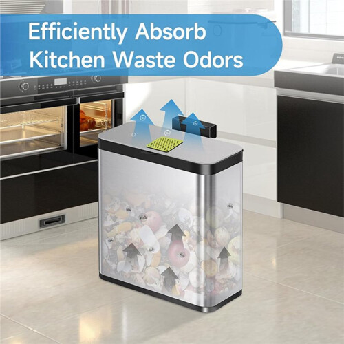 20 Packs Odor Absorbing Filter Refills for EKO Step Trash Cans,Touchless Garbage Cans with Built-in Filter Compartment