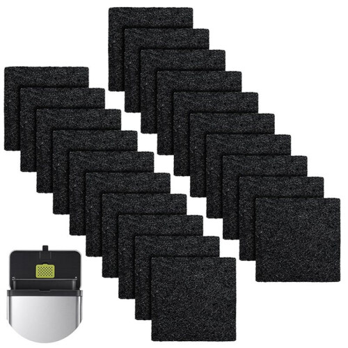 20 Packs Odor Absorbing Filter Refills for EKO Step Trash Cans,Touchless Garbage Cans with Built-in Filter Compartment 1