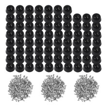 120 Pieces Soft Cutting Board Rubber Feet with Screws, 0.31 X 0.59 (HD), Not Slip, Non Marking, Anti-Skid, Fine Grips