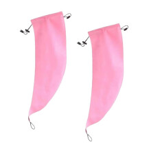 2pcs Waterproof Hair Sleeve for Long Hair, Crown Washing Shower Cap Ponytail, Reusable Adjustable, Quick Root Refresh