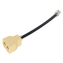 Coupleureur RJ12 6P6C 2 Voies RJ11 de 50 cm, Adaptateur Répartiteur pour Câble Téléphonique, Compatible avec les Téléphones