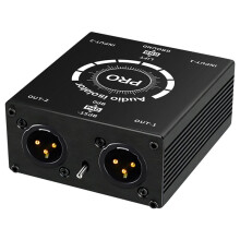Neuer XLR-Audio-Isolator mit Strom-, Geräuschunterdrückungs- und Mikrofon-Massefilter Sowie Rauschunterdrückungsanzeige