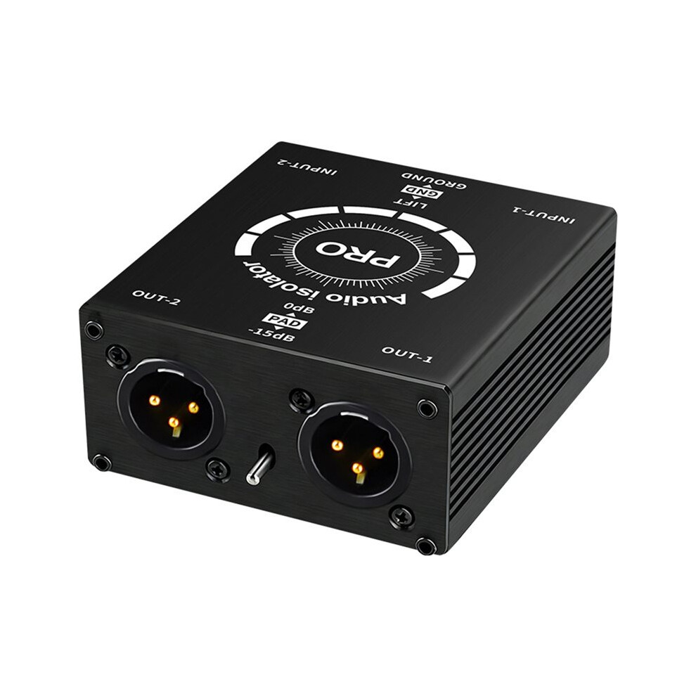 New Xlr Audio Isolator Current Sound Noise Cancellation Mixer Microphone Common Ground Filter Noise Isolator Meter 6031166278174