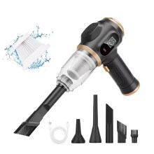 2-in-1 Car Vacuum Cleaner and Blower High-Powered Suction 4000mAh Rechargeable for Comprehensive Car Cleaning