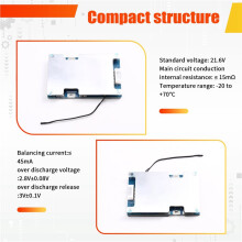 6S BMS 21.6V 30A Lithium PCB Protection Board with Balance Wire and NTC, Common Port,Lithium-Ion Battery,for Li-Ion BMS