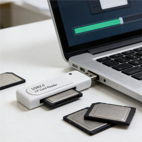 USB 2.0 CF Card Reader for CCD Digital Camera Flash Memory Card Viewer Writer Data Transfer Adapter Memory Dongle B 1