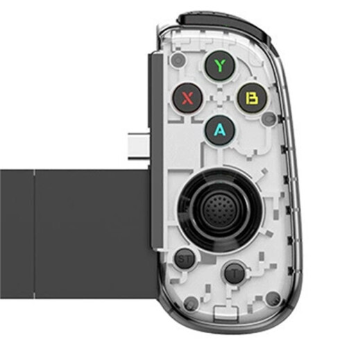 D6  Stretch Gamepad for Android Cell Phone PC Tablet Hall Effect Joystick Foldable Type-C Port