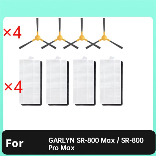 8 Pcs for GARLYN SR-800 Max / SR-800 Pro Max Sweeping Accessories Side Brush Filter 2